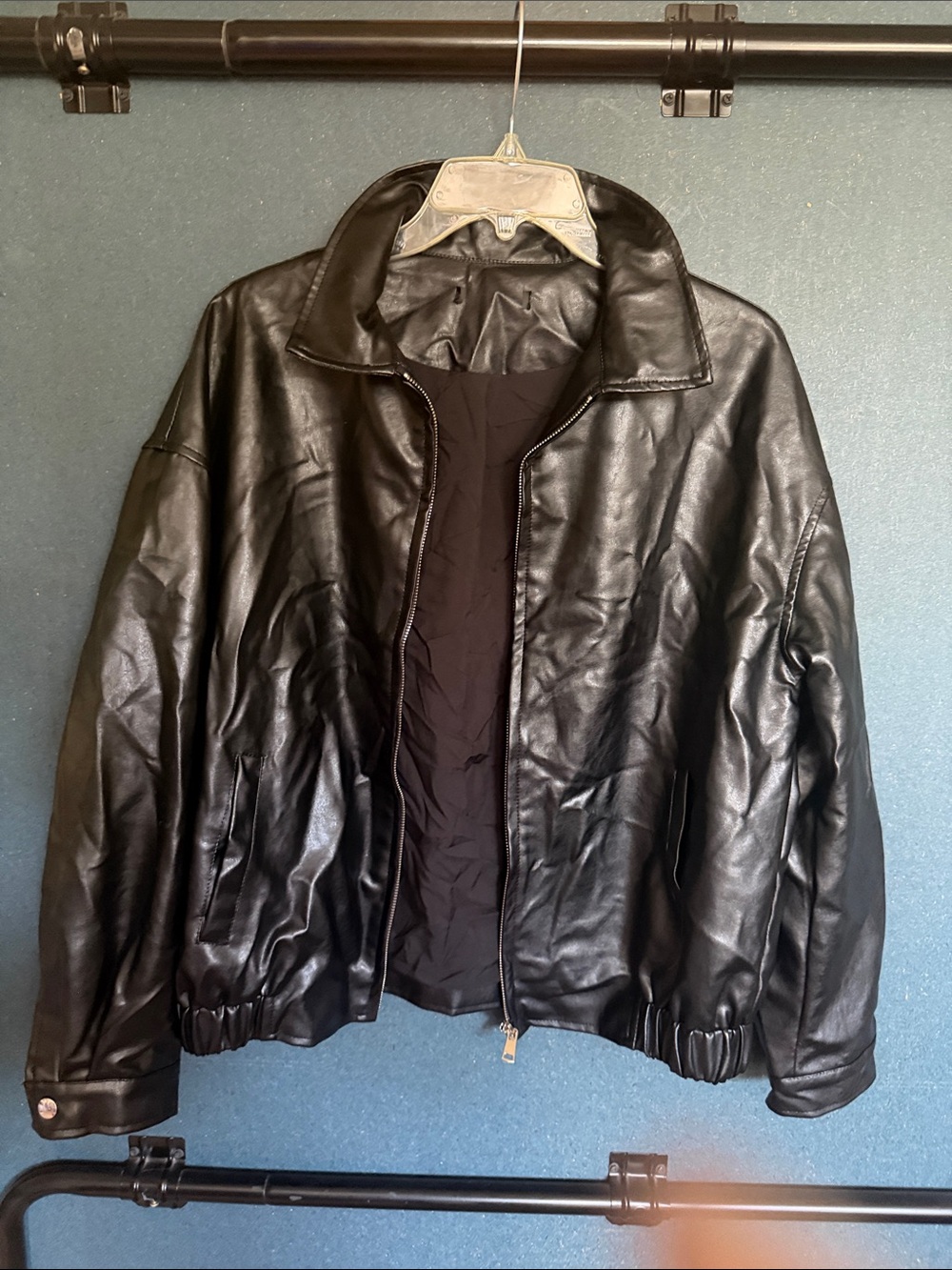 Grease Halloween leather jacket, bad sandy sz M